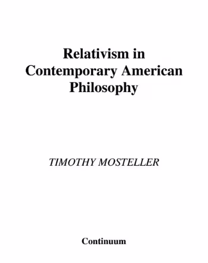 خرید و دانلود نسخه کامل کتاب Relativism in Contemporary American Philosophy: MacIntyre, Putnam, and Rorty