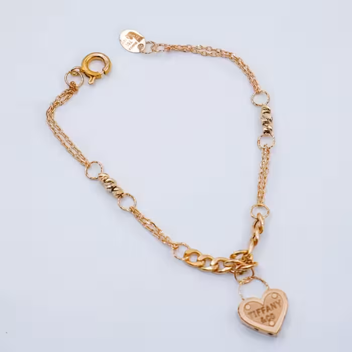 دستبند زنجیری طرح تیفانی