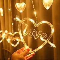 ریسه پرده‌ای طرح LOVE کد 48