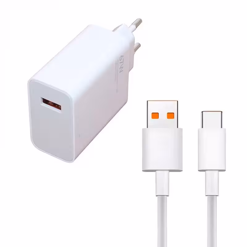 شارژر دیواری شیائومی 67w مدل MDY-12-ES به همراه کابل تبدیل USB-C