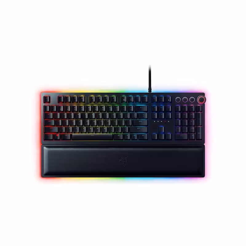 کیبورد ریزر مدل Huntsman Elite Clicky Optical Purple Switch