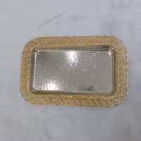 سینی مستطیل دور طلایی 138