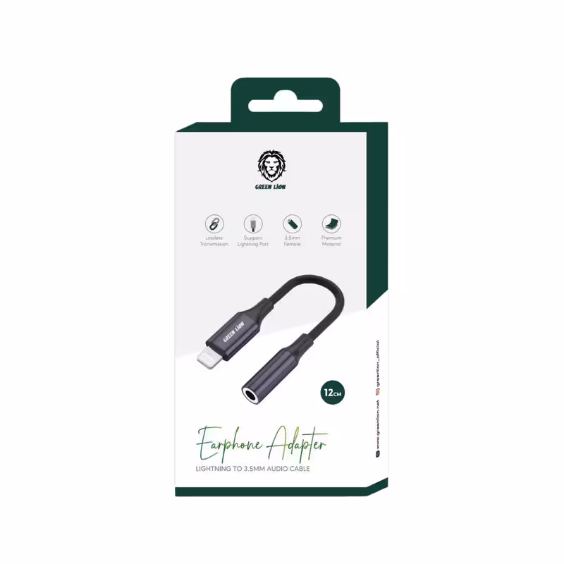 مبدل لایتنینگ به جک 3.5 میلی‌متری گرین لاین مدل GNEALTG35MM کد2945