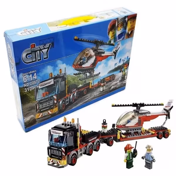 لگو سیتی تریلی حمل هلیکوپتر کد 20872