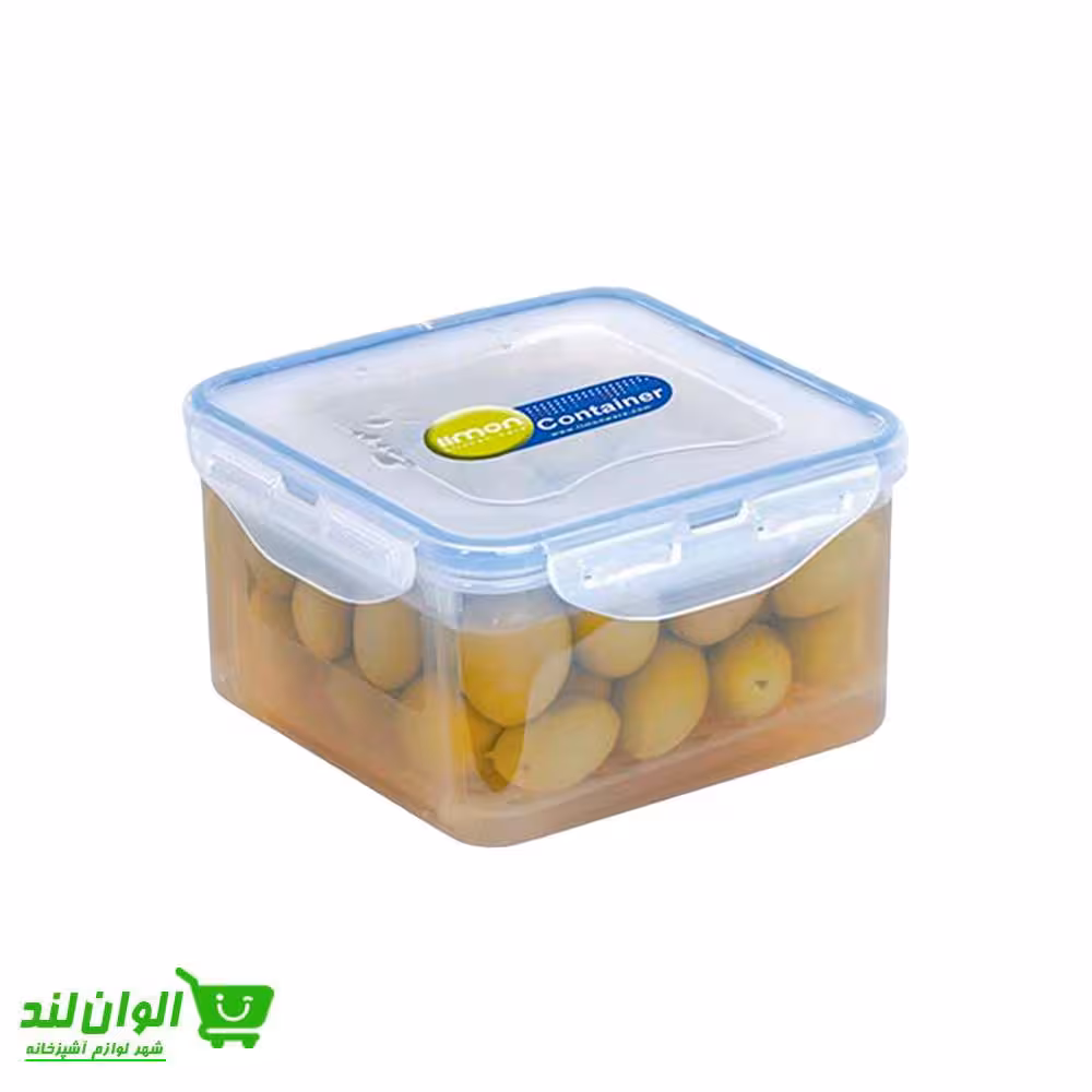 ظرف نگهدارنده پنیر و زیتون لیمون مدل چهارقفل کد 37208