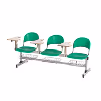 نیمکت متال پلاست سه نفره آموزشی با جاکتابی ( استاتیک) بنیزان کد 109AS