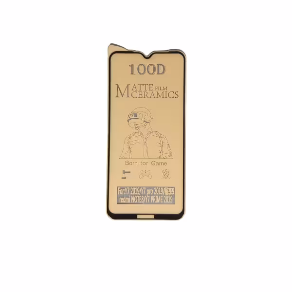 گلس مات y7 2019  هواوی با پوشش کامل محافظ سرامیکی مات اصلی وای 7 2019 انعطاف پذیر نشکن با چسب کامل محافظ صفحه نمایش نانو سرامیکی مات Original Matte Nano Flexible Ceramic Full Coverage Screen Protector with Full Glue Anti Broken For huawei y7 2019