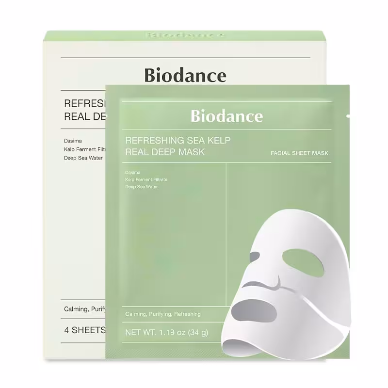ماسک ورقه ای آب رسان عمیق بایودنس Biodance سبز