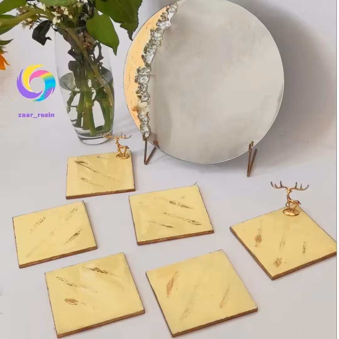 هفت سین کرم رنگ مدرن و شیک چوب و رزین