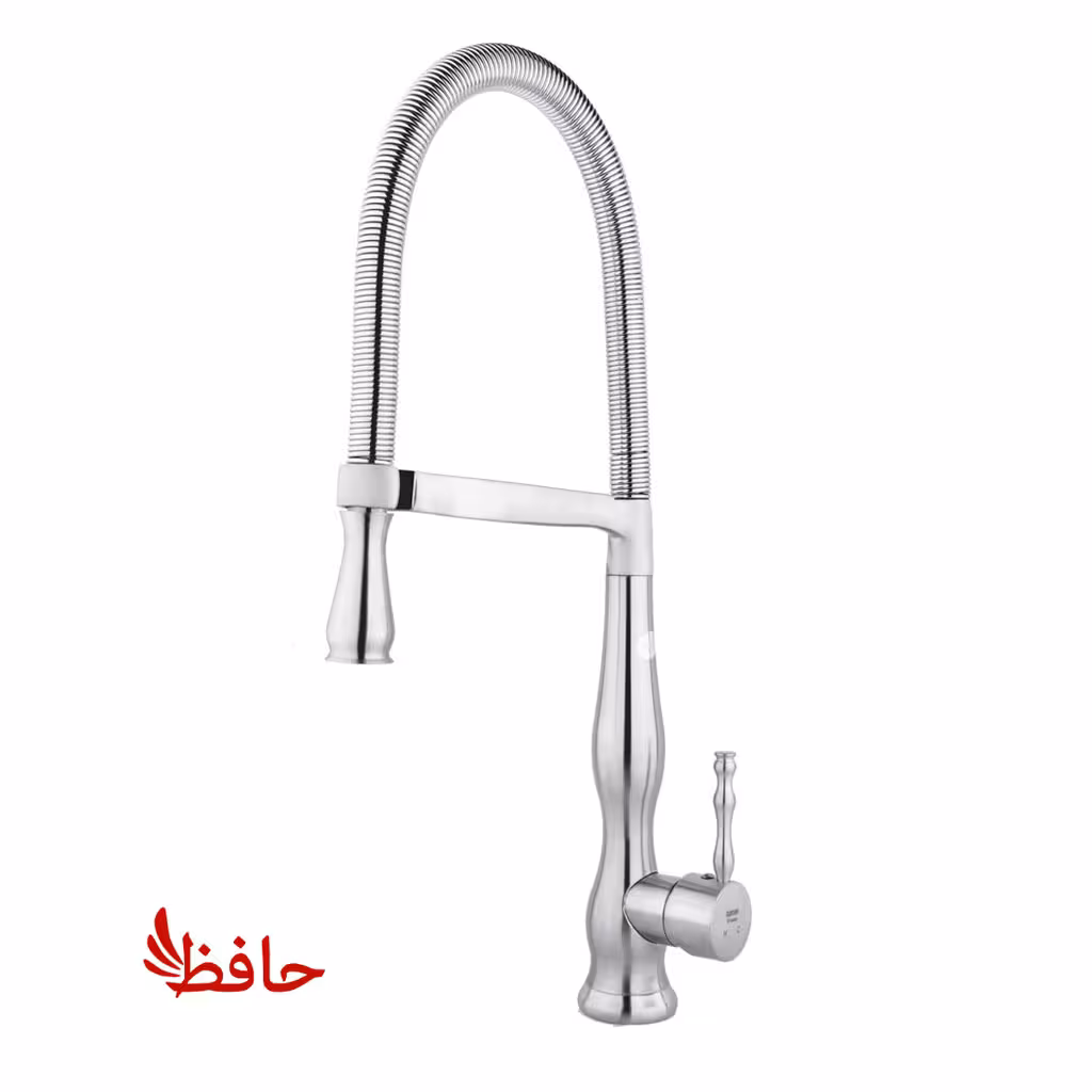 شیر ظرفشویی فنری راسان مدل روشا کروم مات