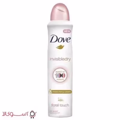 اسپری ضد تعریق زنانه داو مدل floral touch (اینویزیبل کر) حجم 250 میل