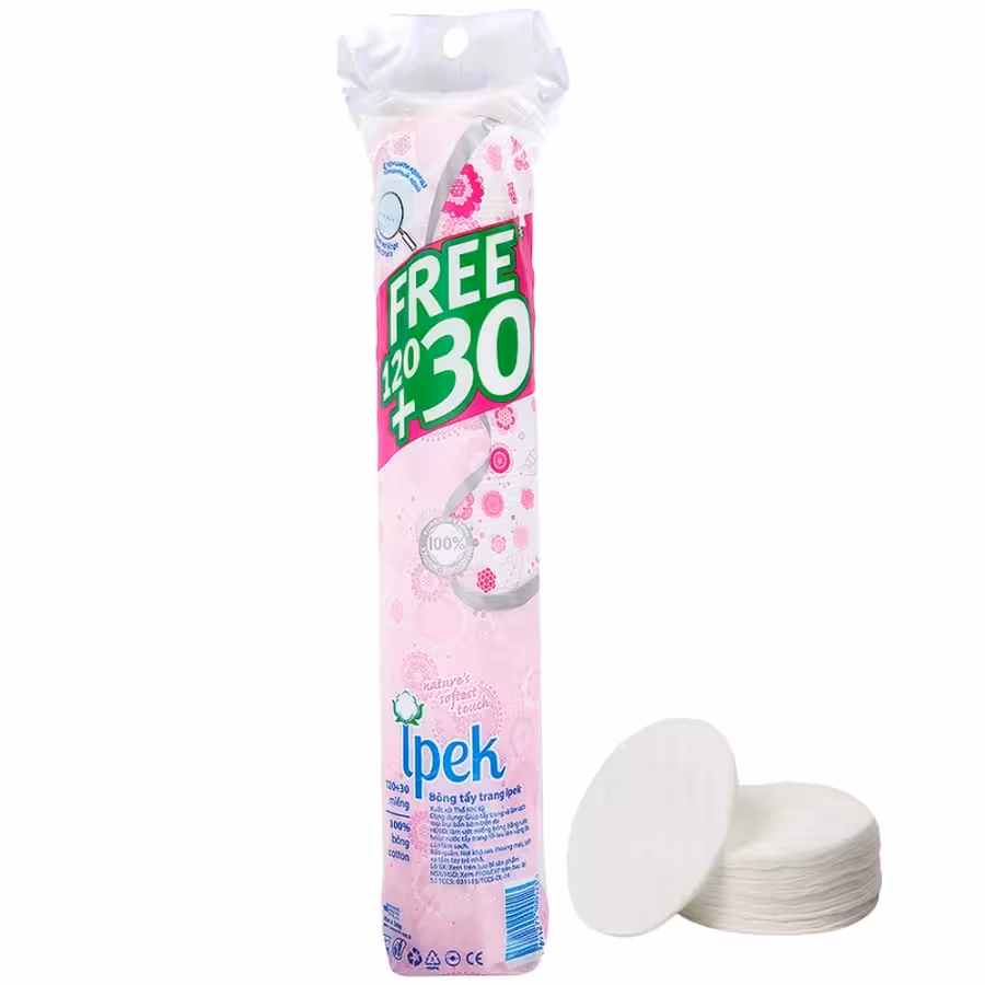 پد آرایش پاک کن 150 تایی ایپک Ipek