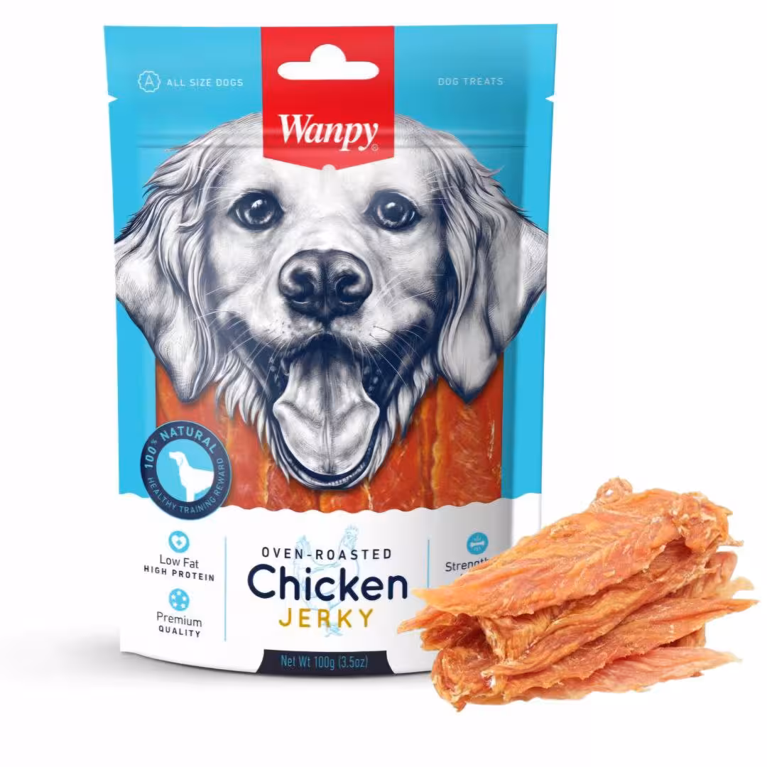 تشویقی سگ ونپی طعم مرغ مدل Jerky