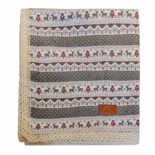 پاتریکا رومیزی 180×140 مستطیل طرح گوزن