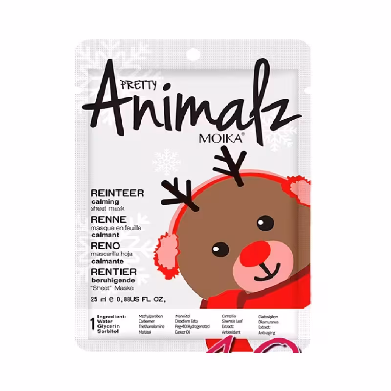 ماسک ورقه ای صورت مدل گوزن شمالی مدل انیمالز