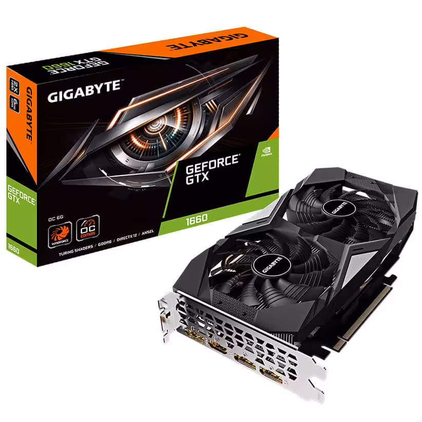 کارت گرافیک گیگابایت مدل GeForce GTX 1660 OC 6GB