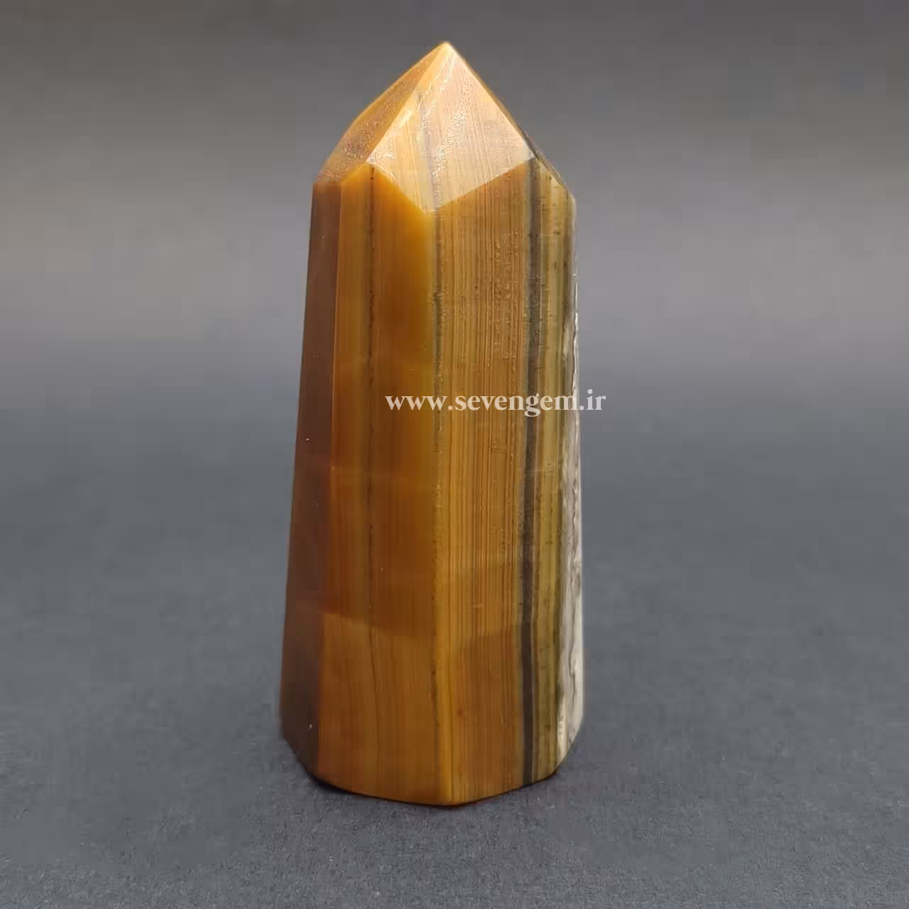 منشور سنگ آراگونیت چشم ببری (کدA619)