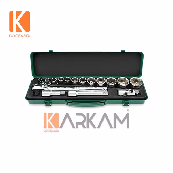 جعبه بکس 16 پارچه 1.2 – 6 پر GCAD1601 تاپ تول