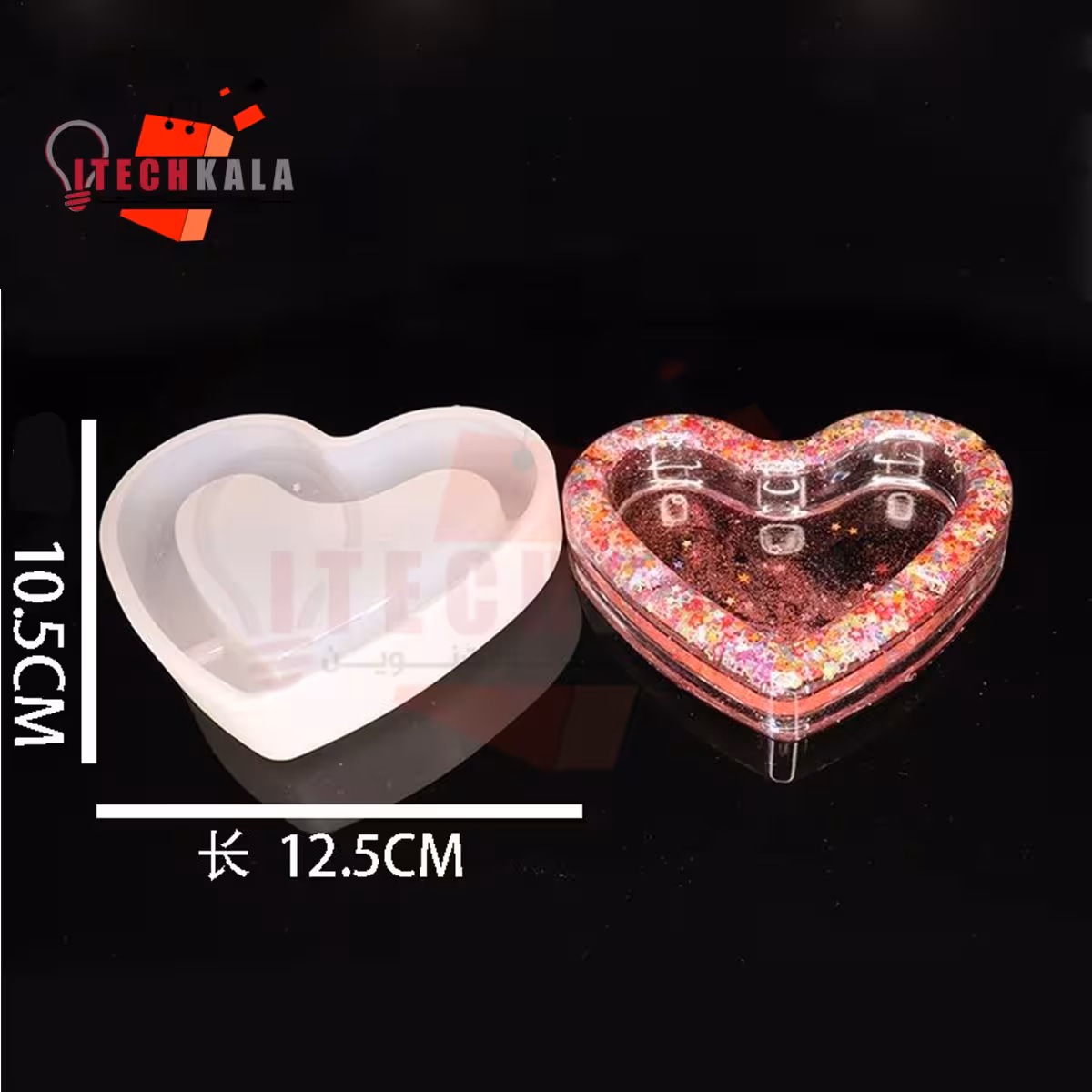 قالب سیلیکونی زیر سیگاری قلب