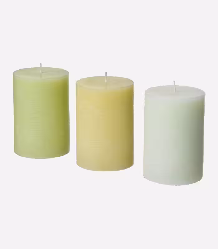 شمع معطر ایکیا مدل LÖVSKOGSLUND ست 3 تایی