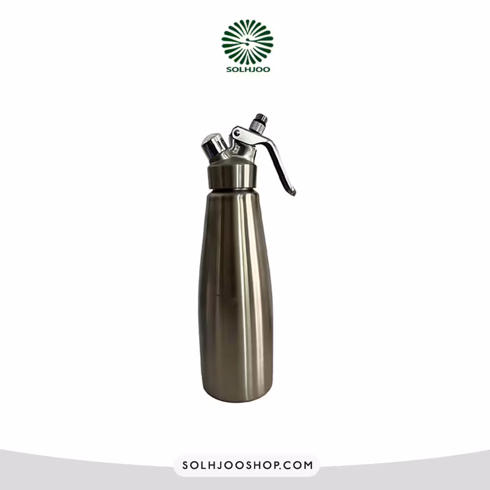 دستگاه گل خامه زن استیل 1000 میلی‌لیتر