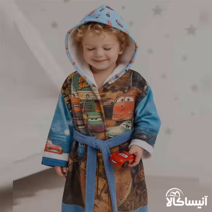 حوله پالتویی کودک برق لامع مدل جونیور