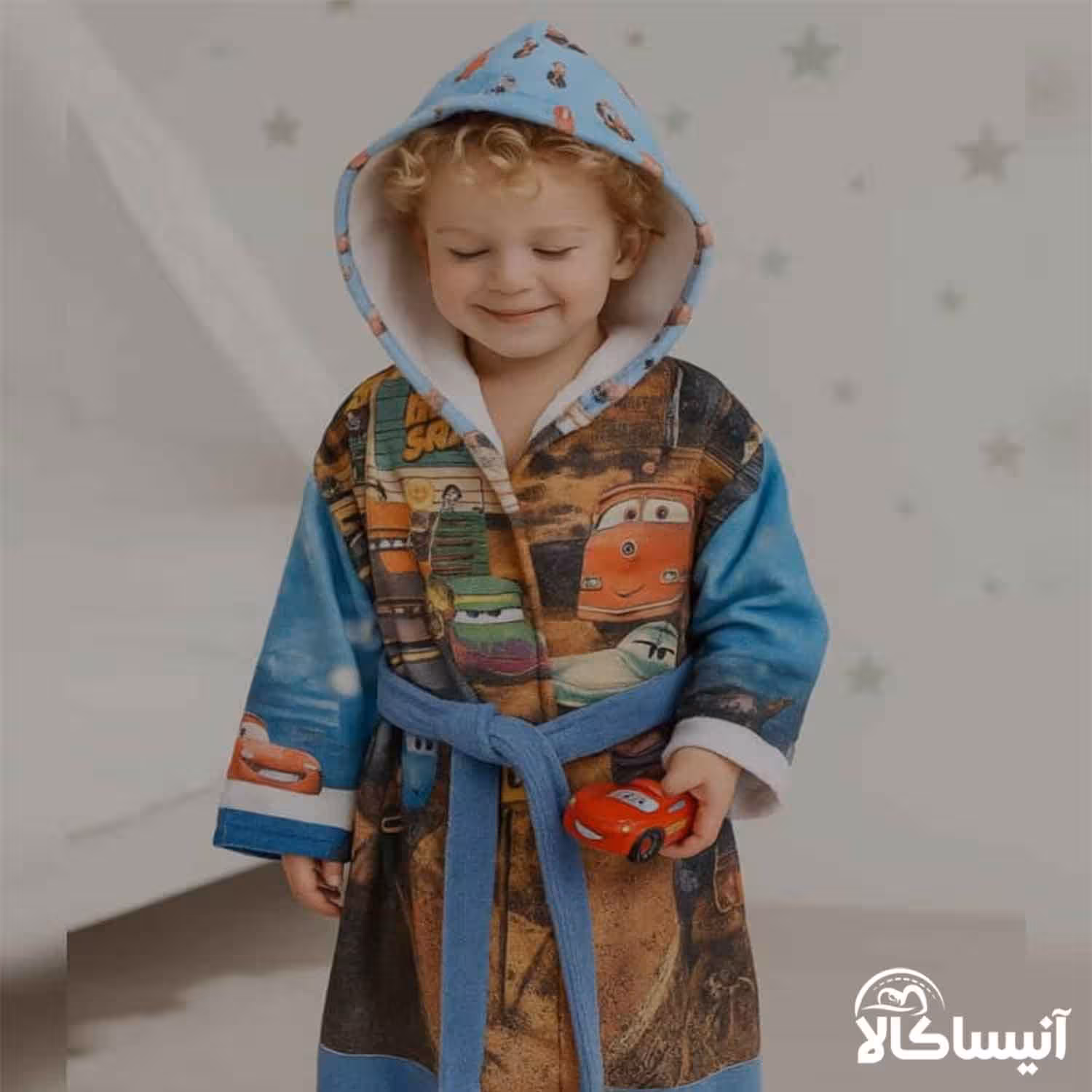 حوله پالتویی کودک برق لامع مدل جونیور