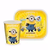 پیش دستی و لیوان مینیون بسته 20 عددی