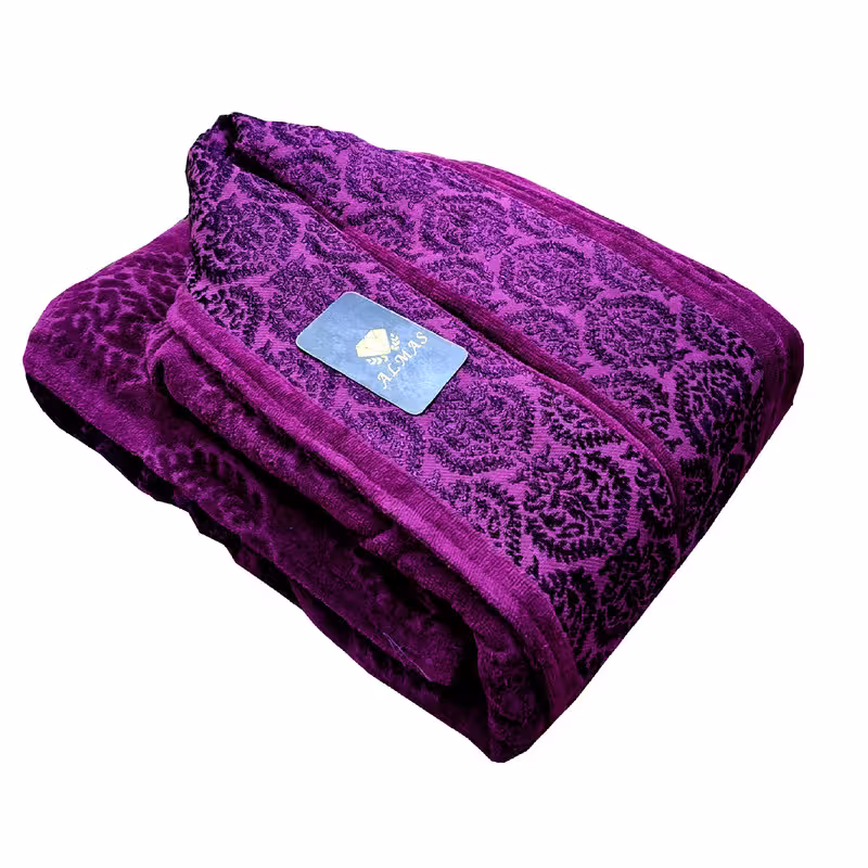 حوله پالتویی الماس طرح کریستال کد K-110 سایز 135 سانتی متر | کالا مکس