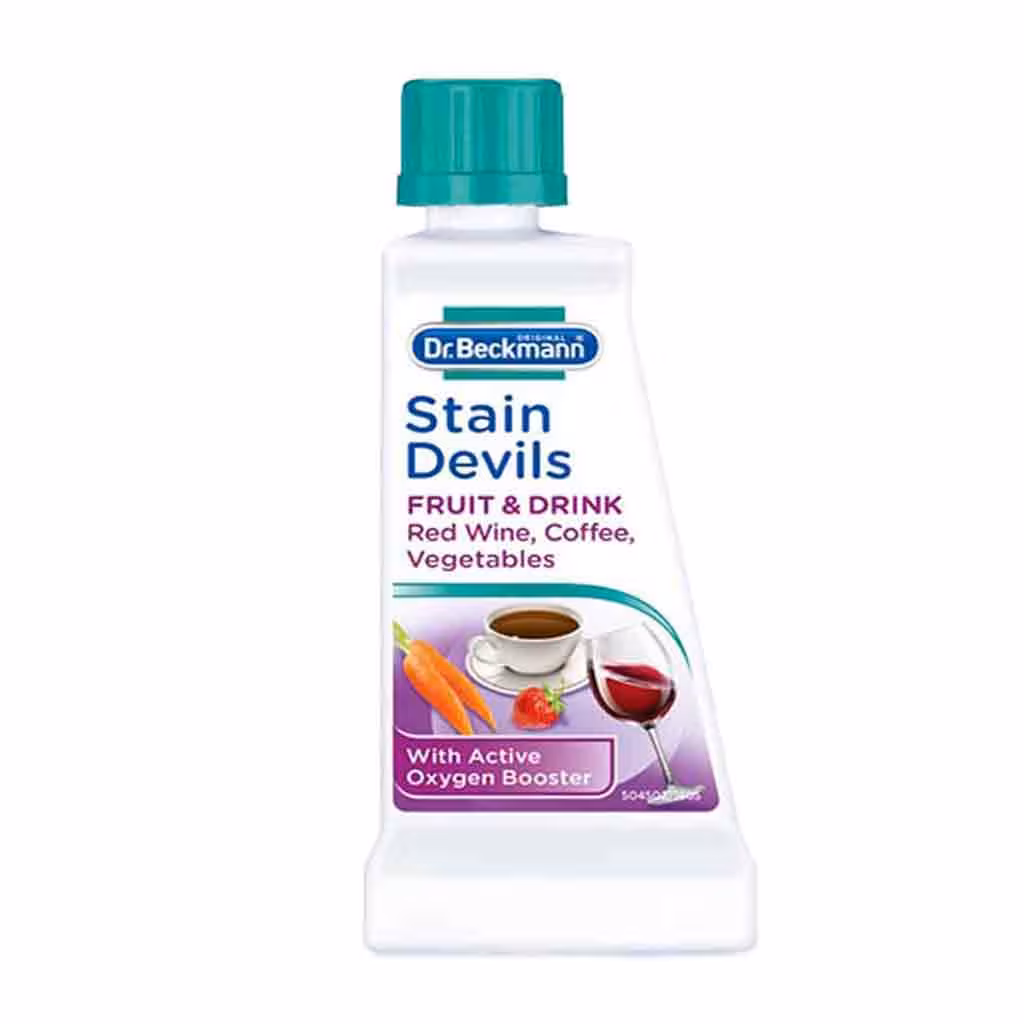 محلول پاک کننده لکه انگلیسی دکتر بکمن Dr Beckmann مناسب میوه و نوشیدنی 50 میل