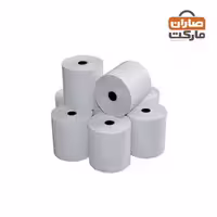 رول کاغذ حرارتی کارتخوان دو رو سفید چاپ مشکی هانسول