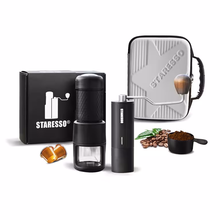 قیمت و خرید کیت مسافرتی اسپرسو ساز استارسو مدل STARESSO Classic ＆ Discovery Grinder Travel Kit اورجینال