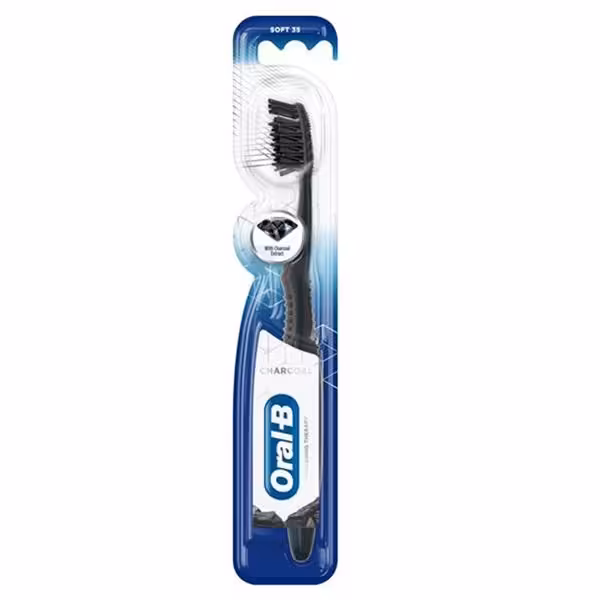 مسواک زغالی اورال بی با برس نرم