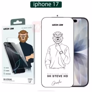 محافظ صفحه اپل Green Lion 9H Steve Glass | iphone 17