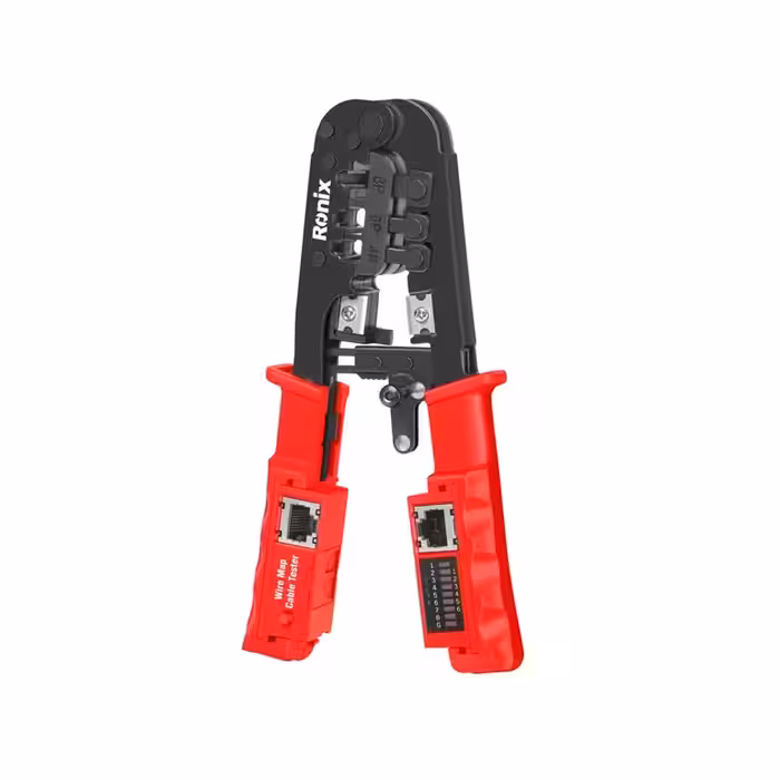 انبر سوکت زن تلفن و شبکه با تستر شبکه رونیکس RH-1831