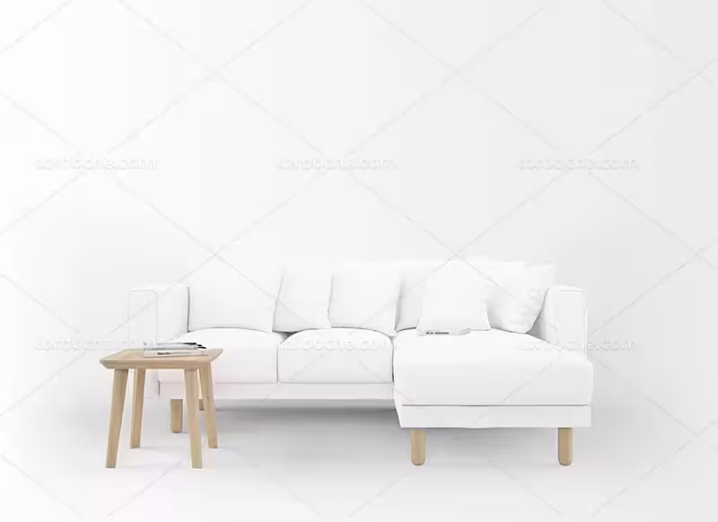 موکاپ مبل با میز | گرافیک با طعم تربچه