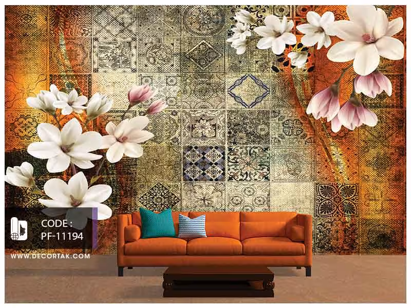 پوستر سه بعدی طرح گل کد PF-11194