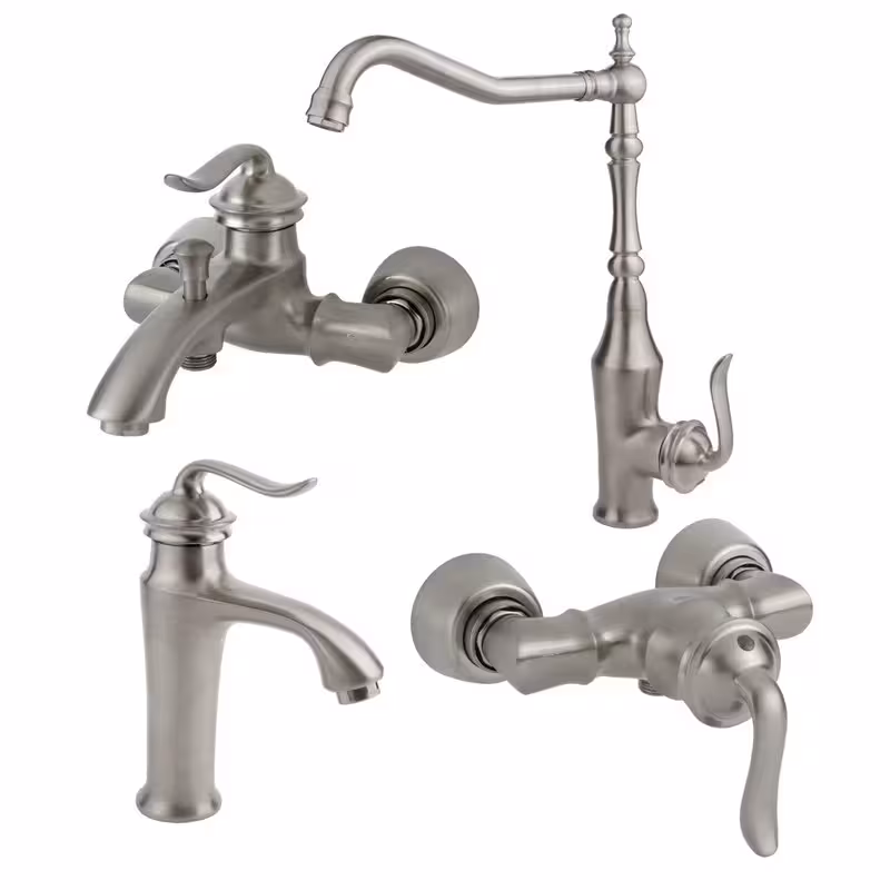 ست شیرالات کسری مدل دانوب کروم مات