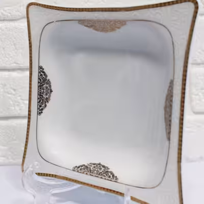 بشقاب خورش خوری چینی پارس مدل درسا کد 12-2016 بسته 6 عددی