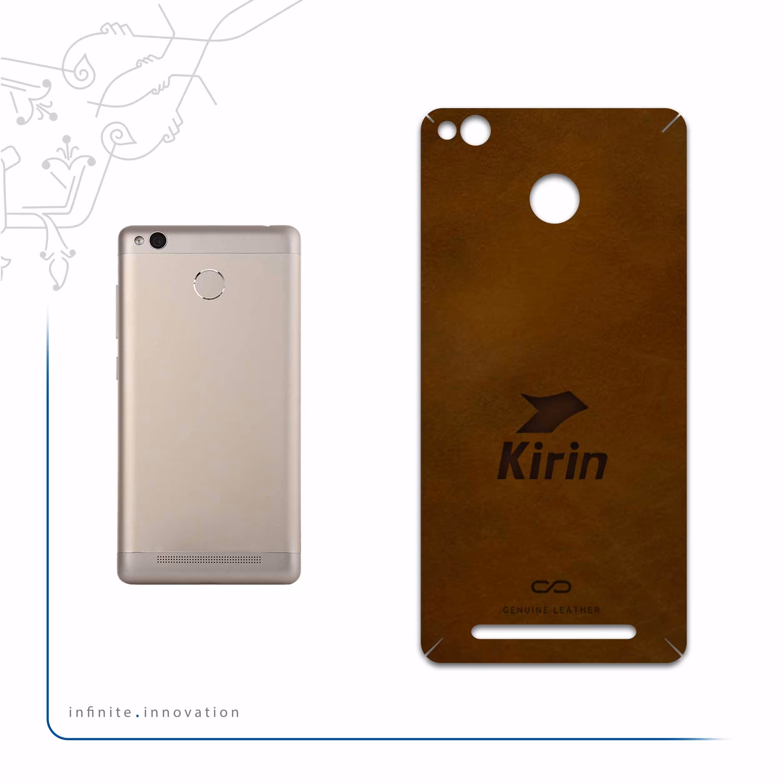 برچسب پوششی ماهوت مدل BFL-KRN مناسب برای گوشی موبایل شیائومی Redmi 3 Pro