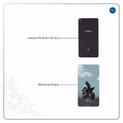 برچسب پوششی ماهوت مدل Motorcycling مناسب برای تبلت لنوو Phab B1 2015