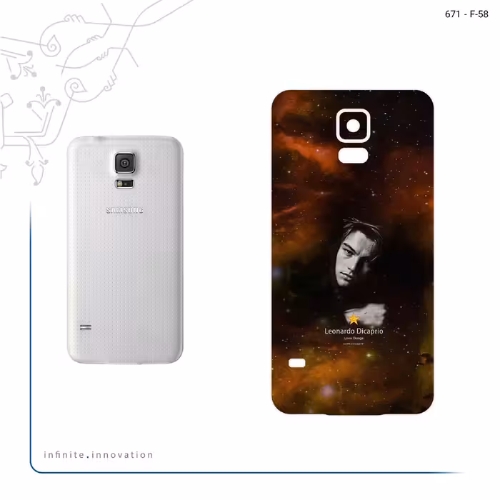 برچسب پوششی ماهوت مدل Leonardo Dicaprio مناسب برای گوشی موبایل سامسونگ Galaxy S5