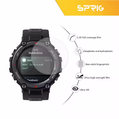 محافظ صفحه نمایش  اسپریگ مدل SPG مناسب برای ساعت هوشمند شیائومی T-Rex pro