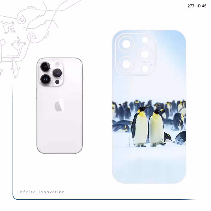 برچسب پوششی ماهوت مدل Penguin مناسب برای گوشی موبایل اپل iPhone 14 Pro