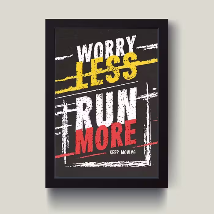 تابلو مدل انگیزشی Run more کد G14-24