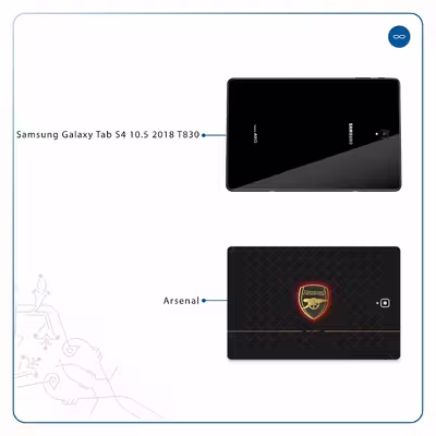 برچسب پوششی ماهوت مدل Arsenal مناسب برای تبلت سامسونگ Galaxy Tab S4 10.5 2018 T830