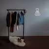 چراغ دیواری نئون دیزاین طرح Women-Clothes_WHT