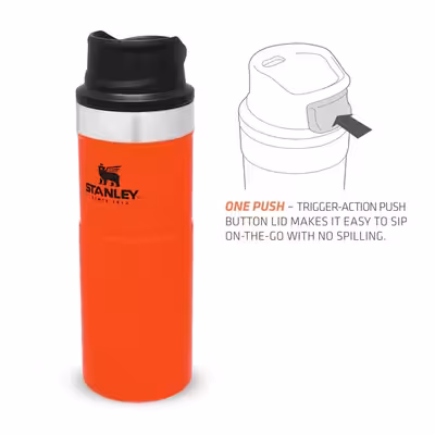 ماگ استنلی مدل Classic Trigger Action کد F2023 گنجایش 0.47 لیتر