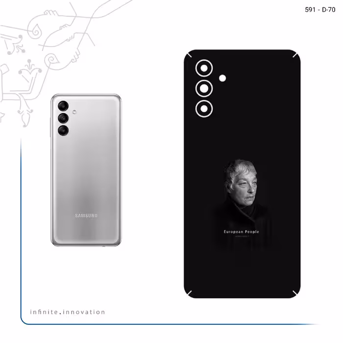 برچسب پوششی ماهوت مدل Portrait of a European Woman مناسب برای گوشی موبایل سامسونگ Galaxy A04s