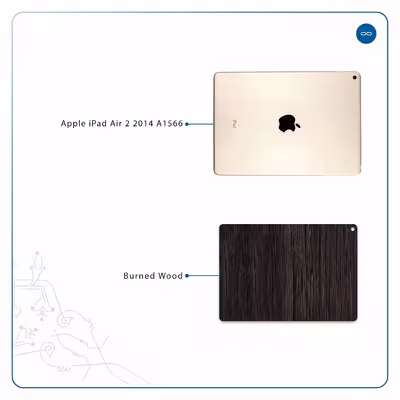 برچسب پوششی ماهوت مدل Burned Wood مناسب برای تبلت اپل iPad Air 2 2014 A1566